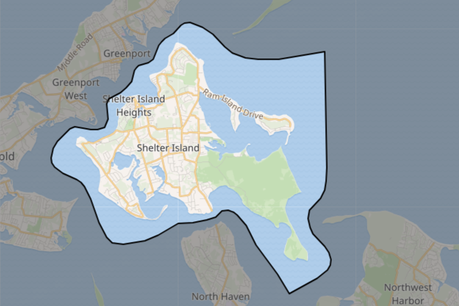 Shelter Island Township Map
